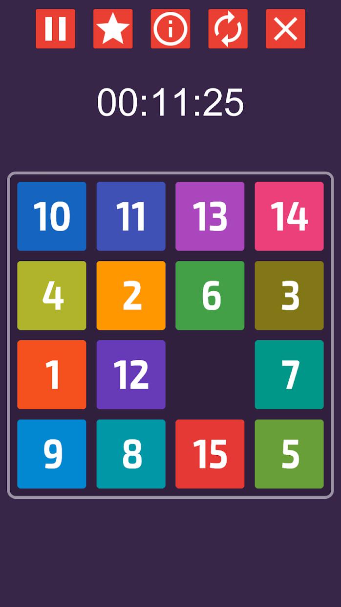 15 Puzzle - Classic Fifteen Number Game_游戏简介_图4