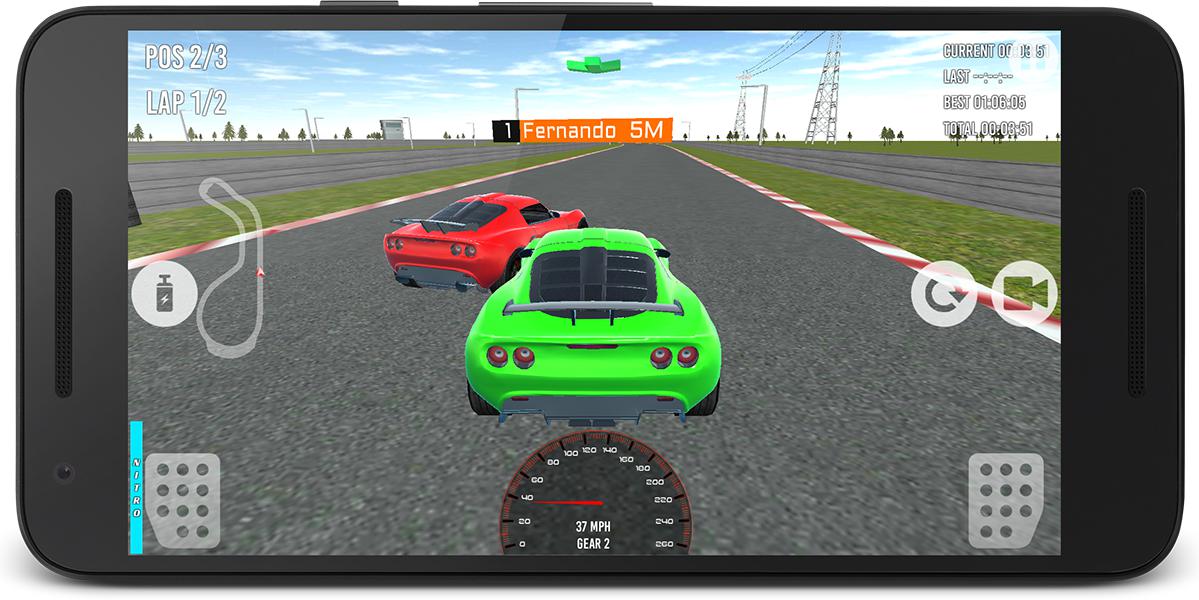 Race in car 3D