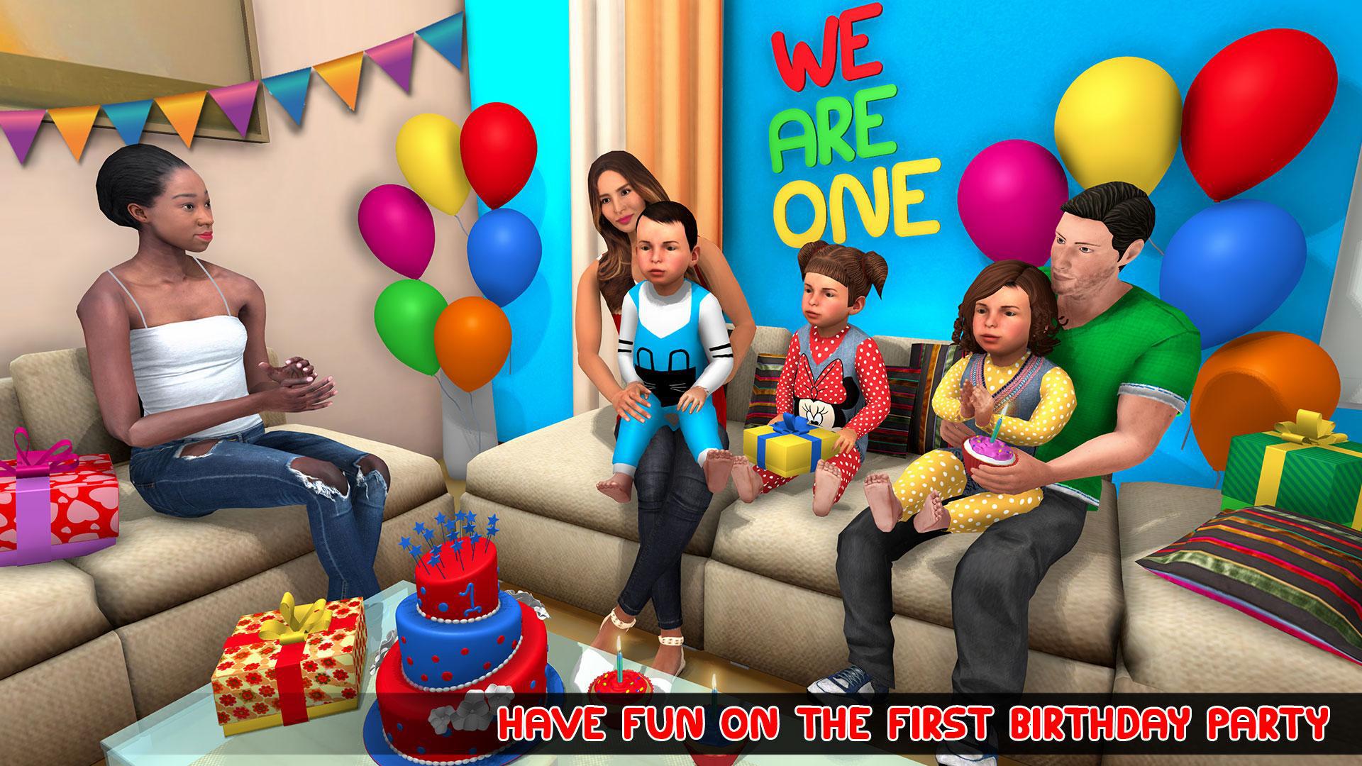 New Mother Baby Triplets Family Simulator_截图_4