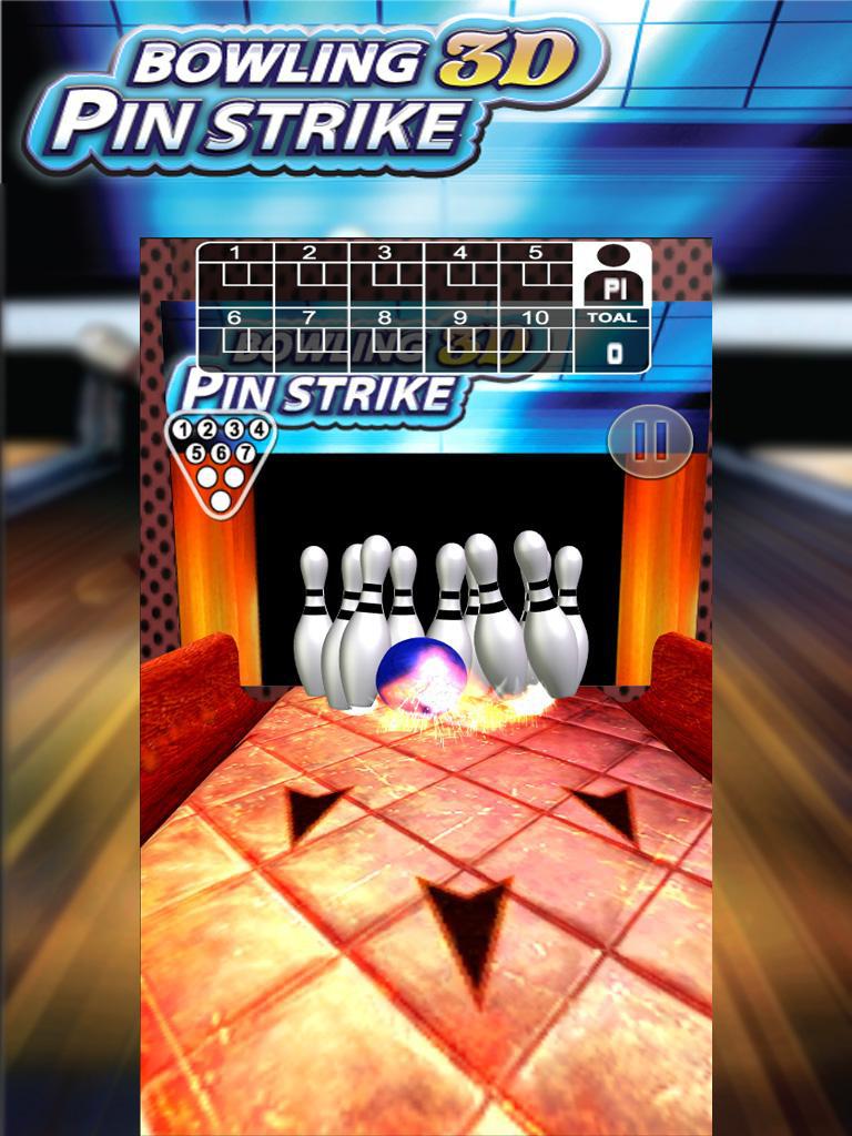 Bowl Pin Strike Deluxe 3D