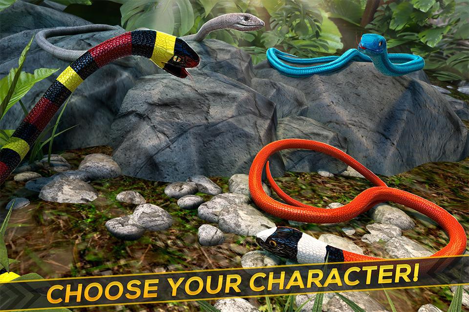  Jungle Snake Survival Run - Free Animal Race_截图_3