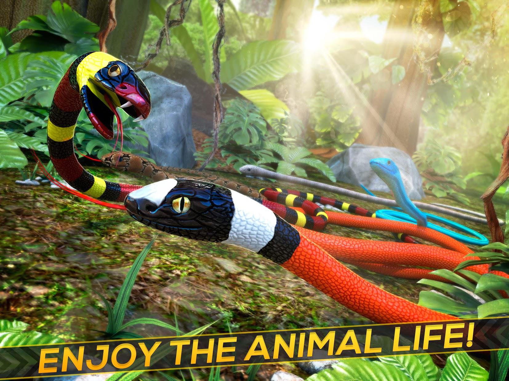  Jungle Snake Survival Run - Free Animal Race_截图_4