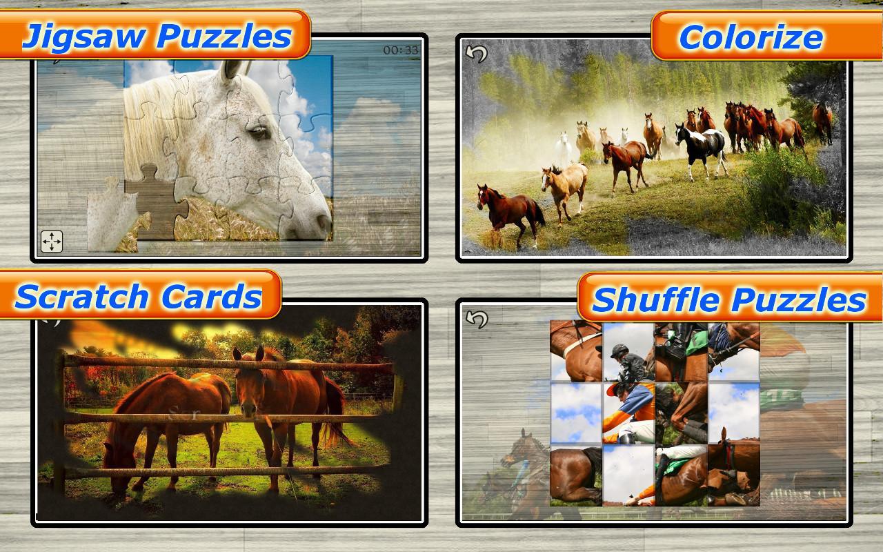 Horses Jigsaw Puzzles for Kids_游戏简介_图2