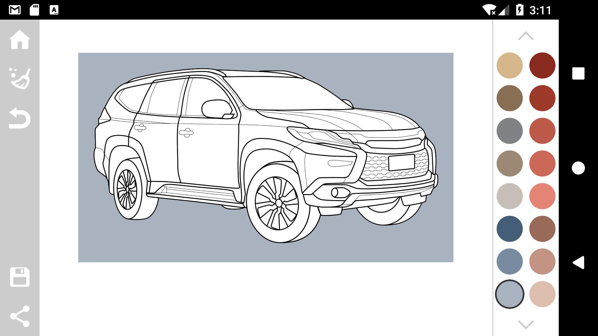Japanese Cars Coloring Book_游戏简介_图3