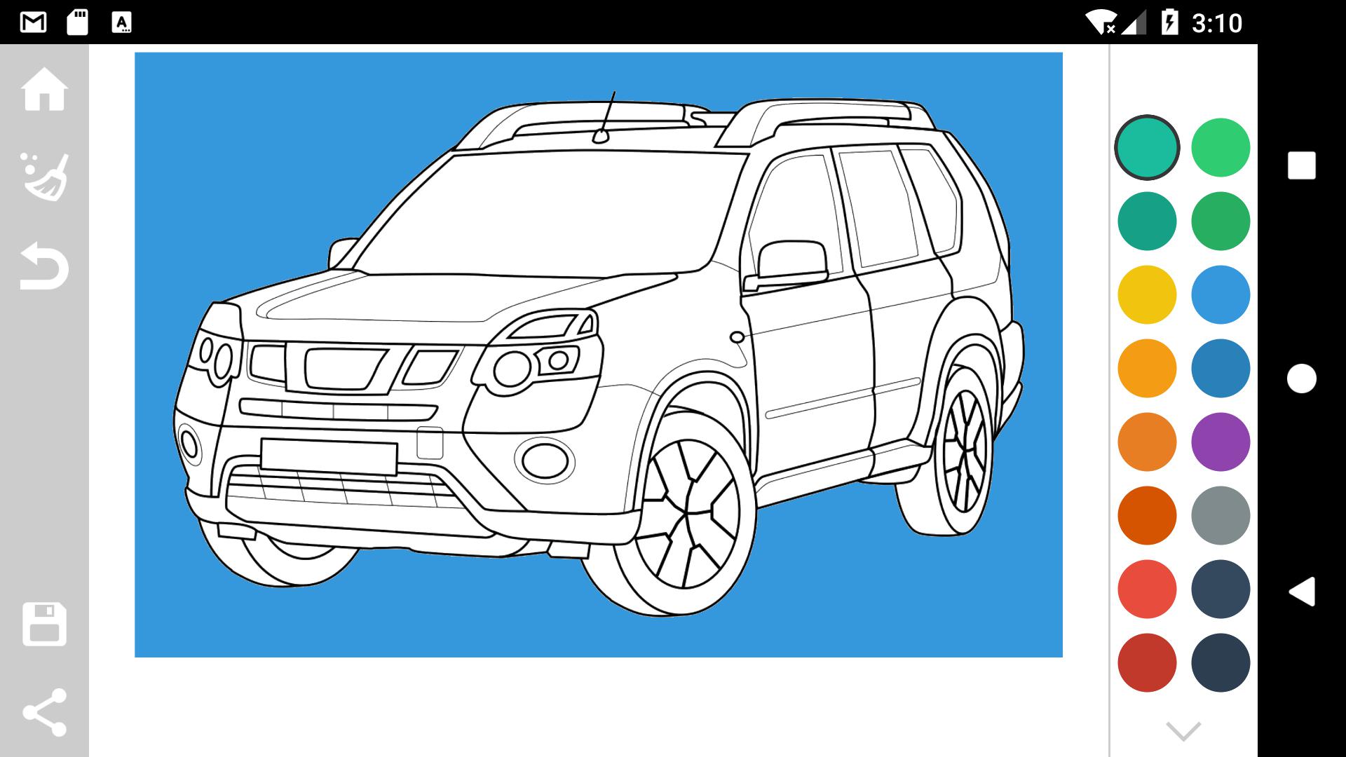Japanese Cars Coloring Book_游戏简介_图2