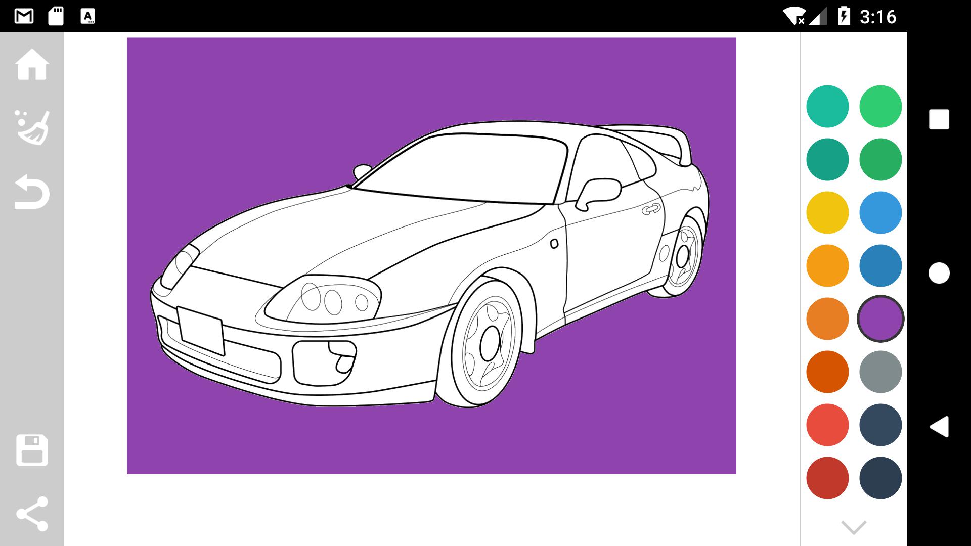 Japanese Cars Coloring Book_截图_4