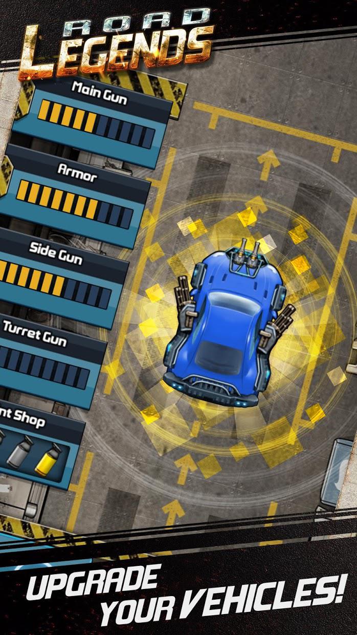 Road Legends - Car Racing Shooting Games For Free_截图_4