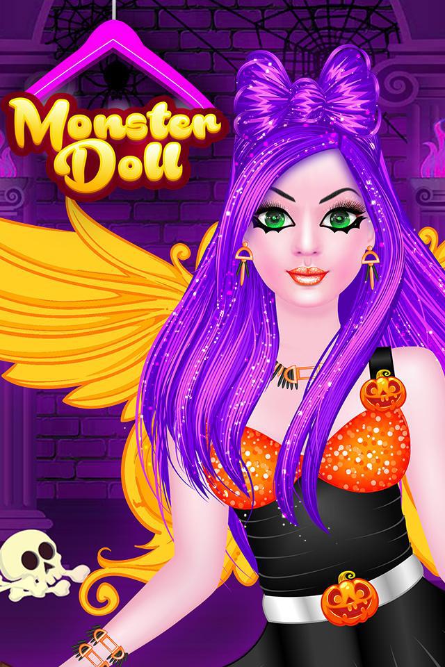 Monster Doll Fashion Salon Dress Up Game