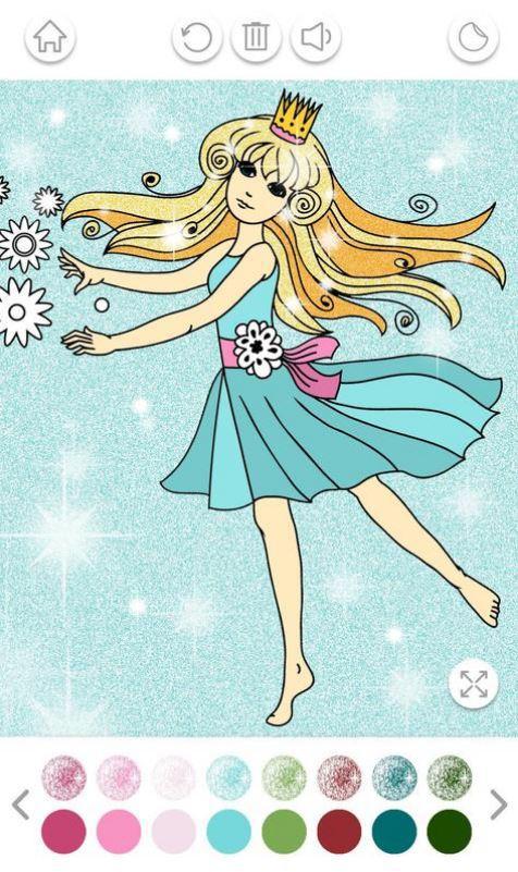 Little Mermaid Princess Coloring Pages For Kids_游戏简介_图4