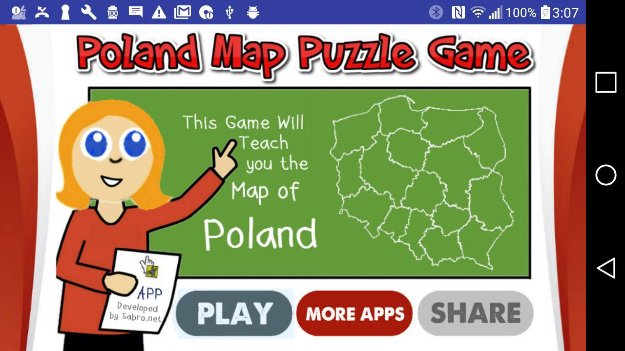 Poland Map Puzzle Game Free_截图_4