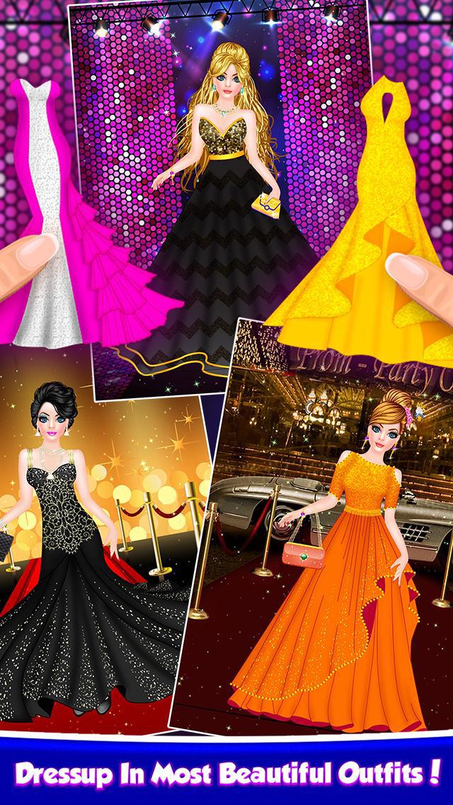 Prom Party Fashion Doll Salon Dress Up Game_截图_5
