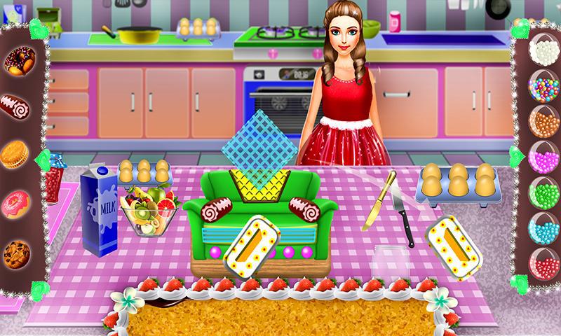 Princess Sofa Cake Maker Game: Kitchen Doll Chef_截图_3