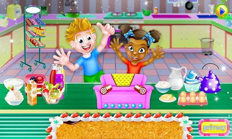 Princess Sofa Cake Maker Game: Kitchen Doll Chef_截图_4