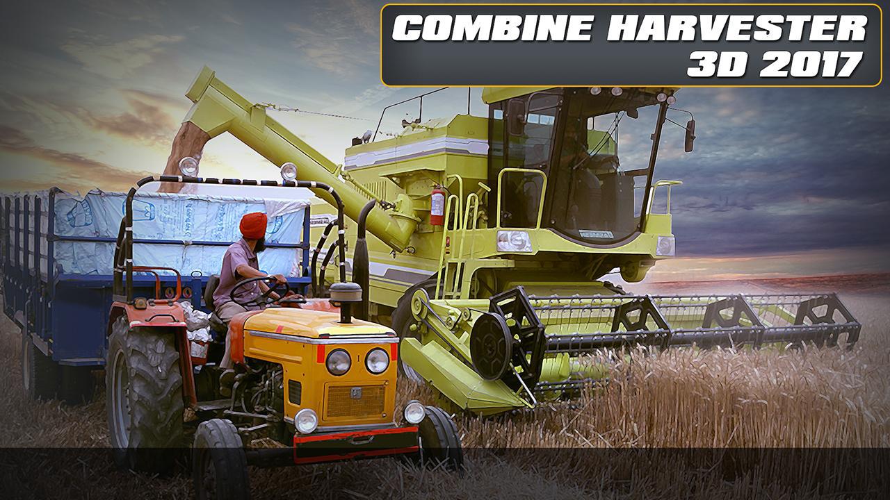 combine harvester 3d 2017