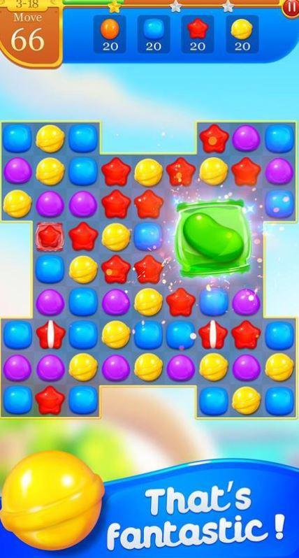 Crazy Candy Sweet Candy Bomb - candy star match 3_截图_3