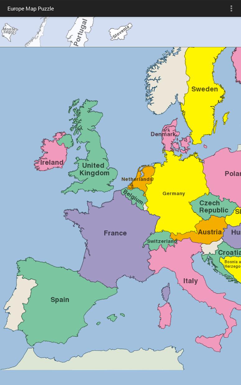 Europe Map Puzzle_截图_5
