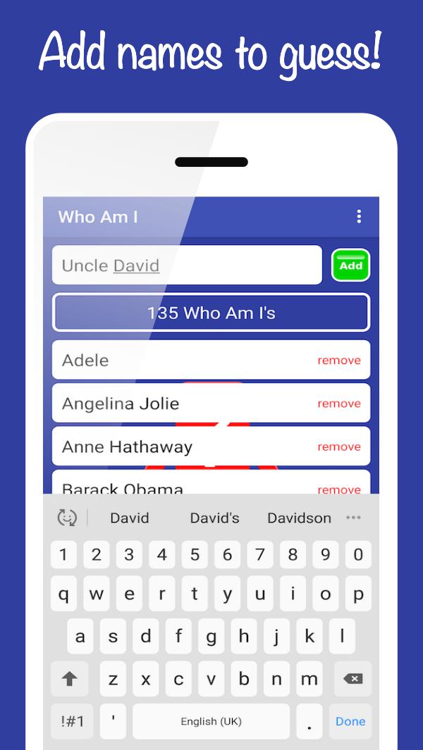 Who Am I ? Custom Party Guessing Game_截图_3