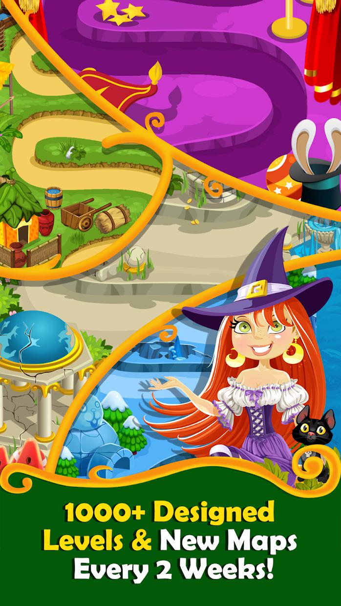 Match 3 Games Witchy Wizard Matching Free New 2019_截图_3
