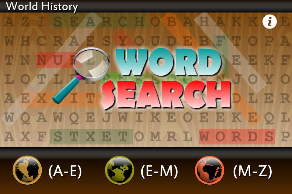 Word Search World History_截图_2