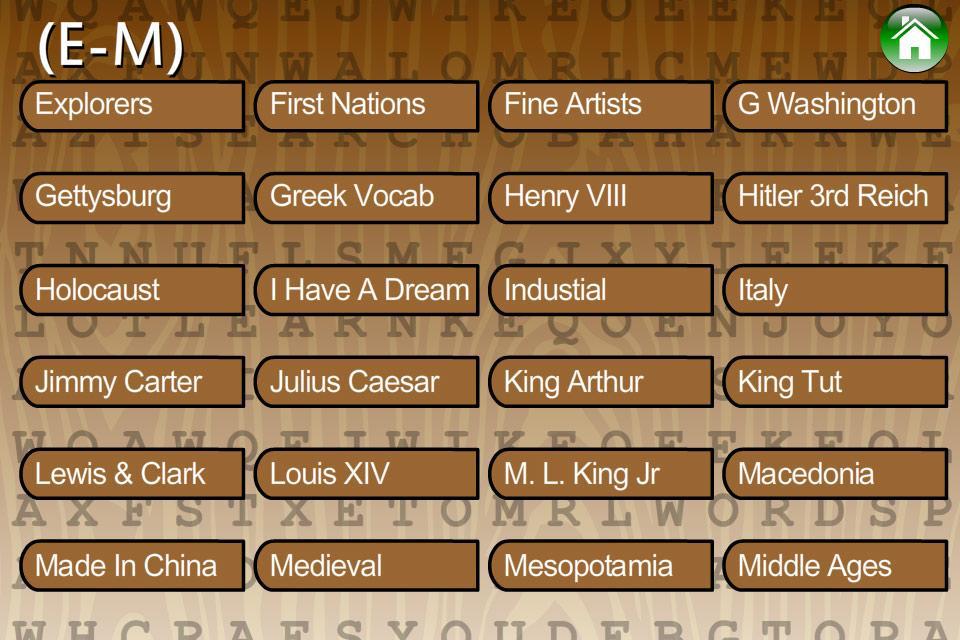 Word Search World History_截图_4