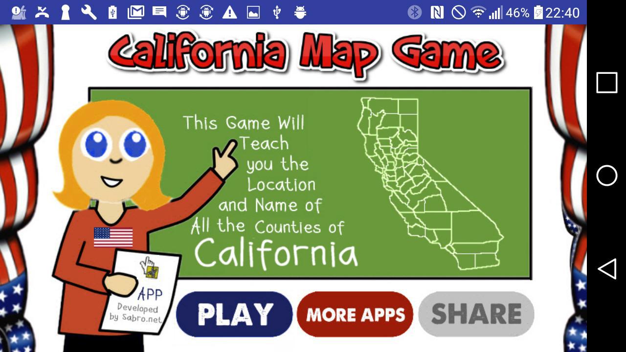 California Map Game
