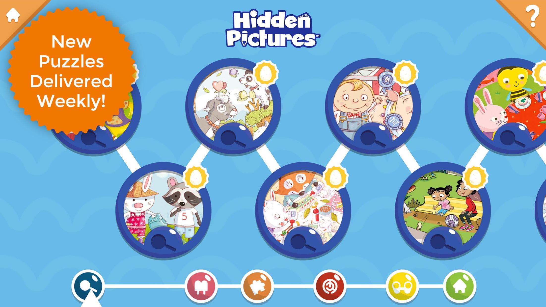 Hidden Pictures Puzzle Town–儿童学习游戏_截图_4