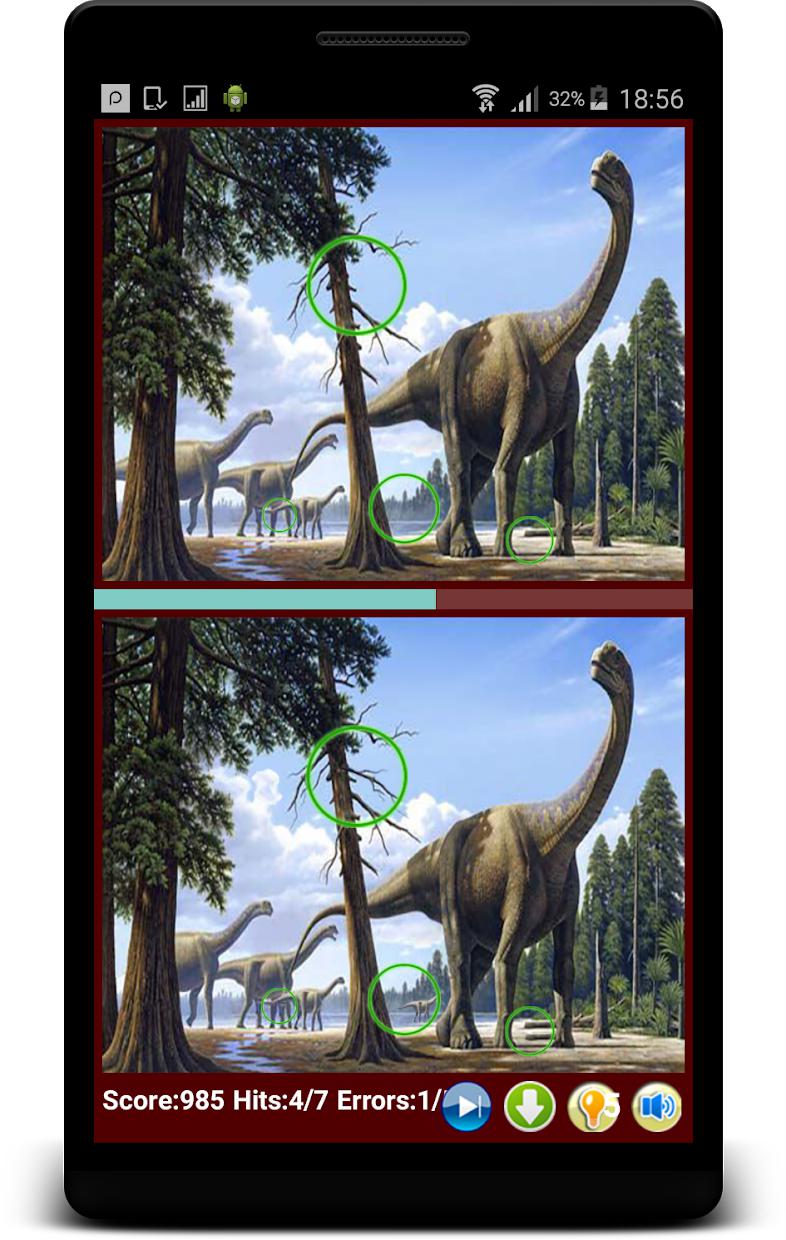 Jurassic Dinosaur Evolution World Find Differences_截图_4