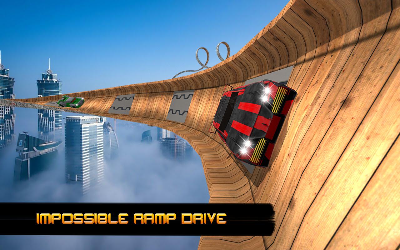 Vertical Mega Ramp Car Driving Stunts Simulator 3D
