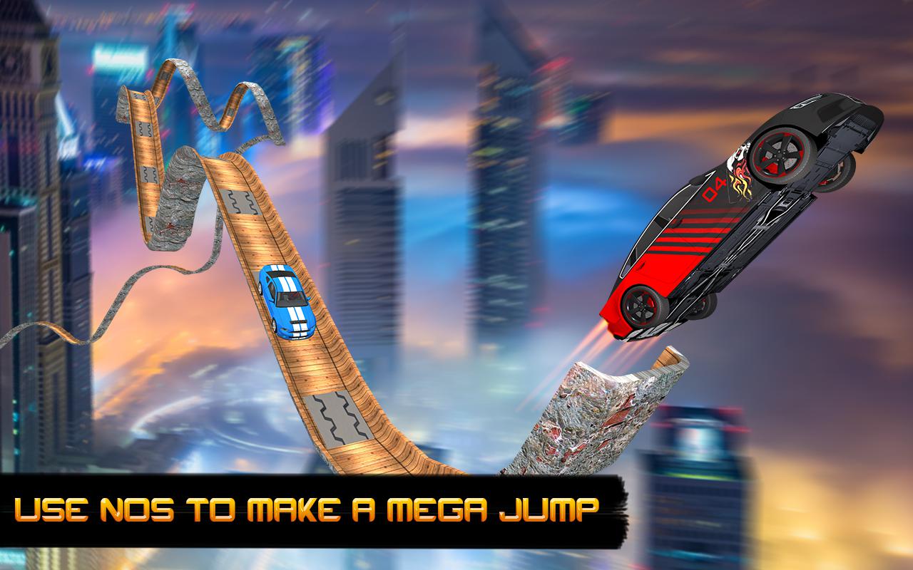 Vertical Mega Ramp Car Driving Stunts Simulator 3D_截图_5