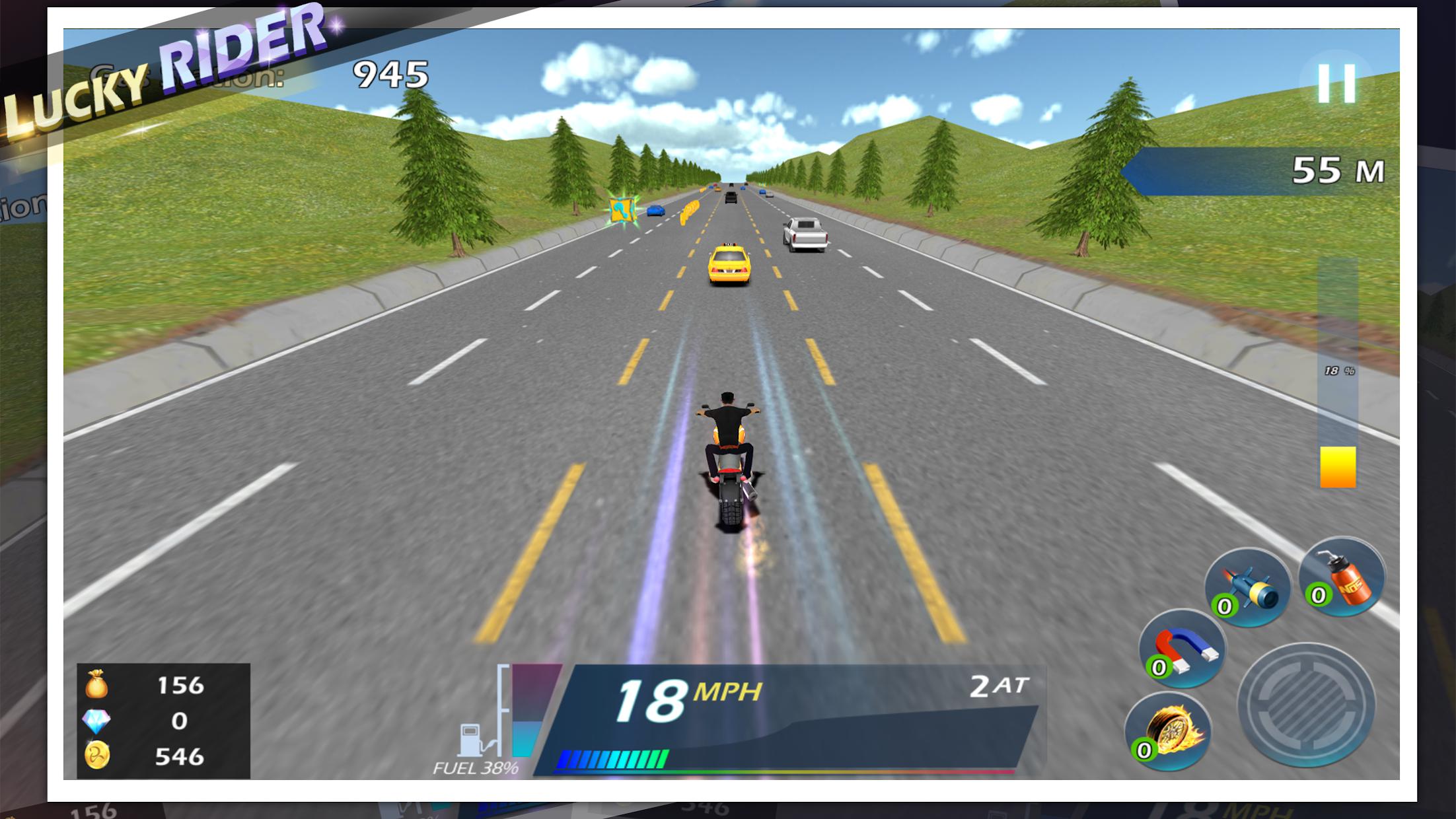 Lucky Rider - Crazy Moto Racing Game_截图_4