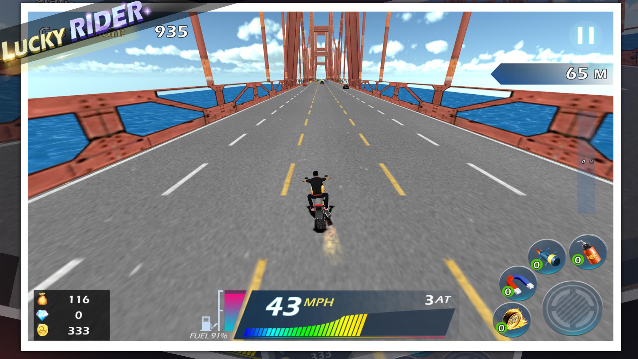 Lucky Rider - Crazy Moto Racing Game_截图_5