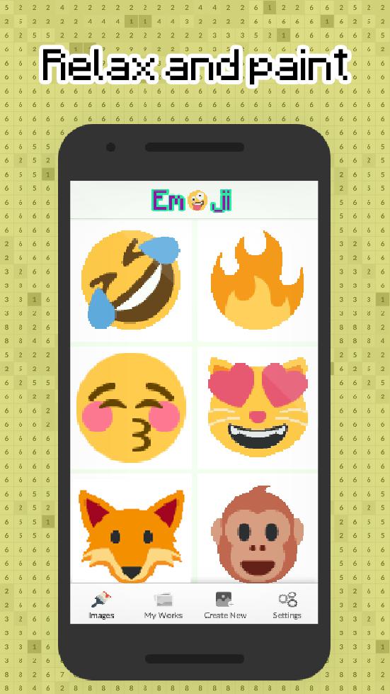 Color by numbers Emoji Pixel Art_截图_2