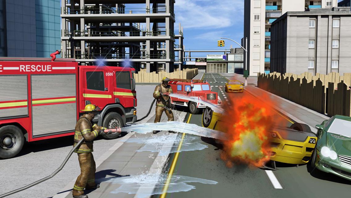 Real Hero FireFighter 3d Game_截图_2