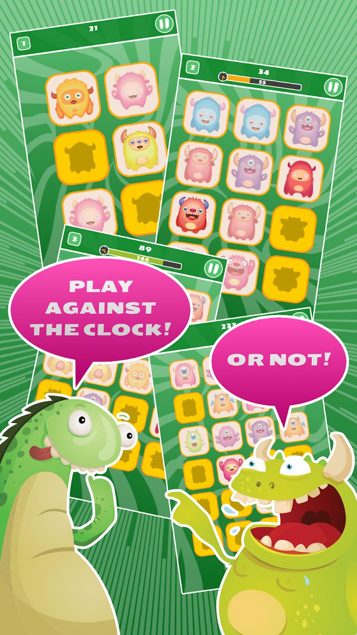 Monster Memory Game for Kids_截图_2