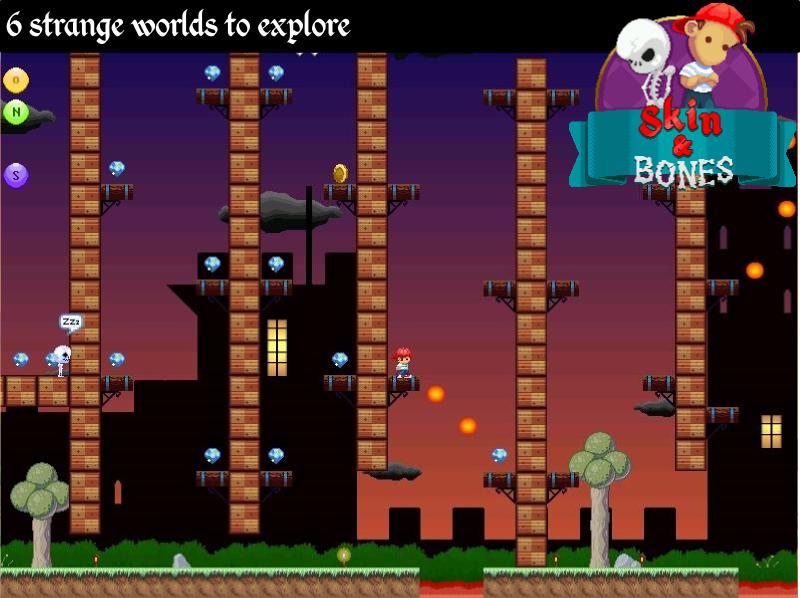 Skin and Bones - retro style platform game