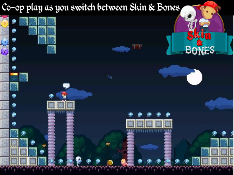 Skin and Bones - retro style platform game_截图_6