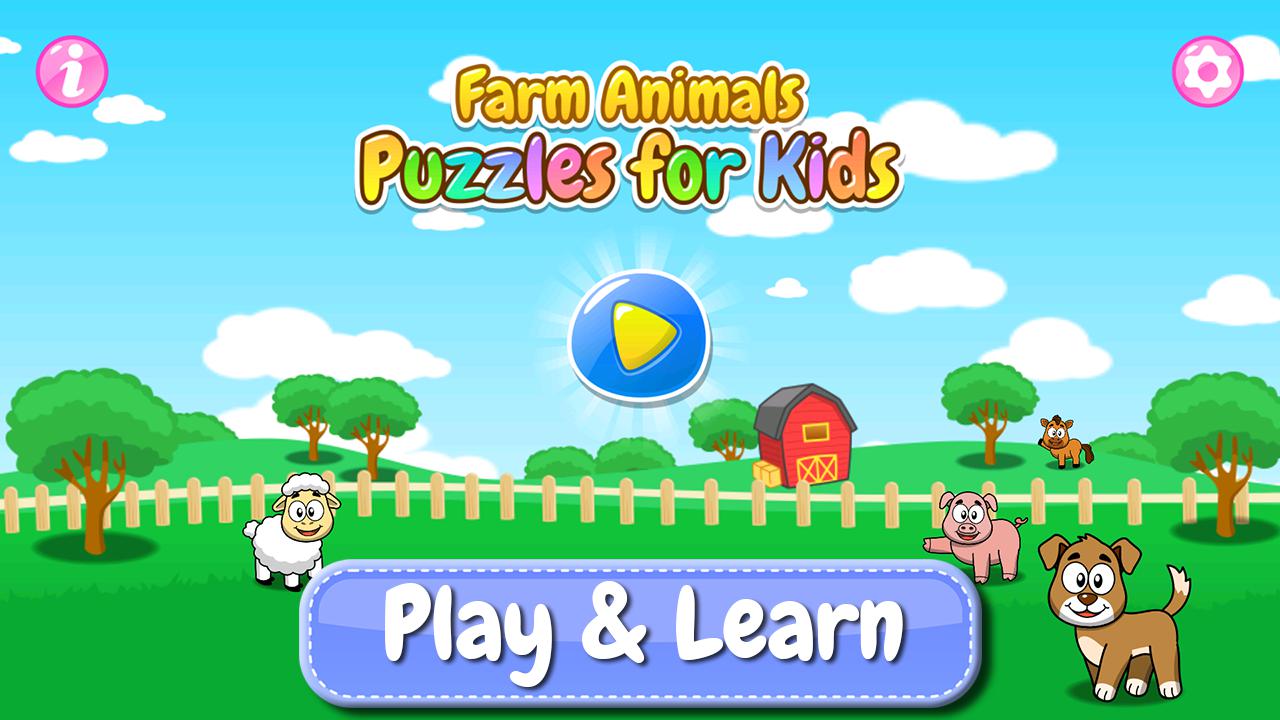 Farm Animals Puzzles for Kids