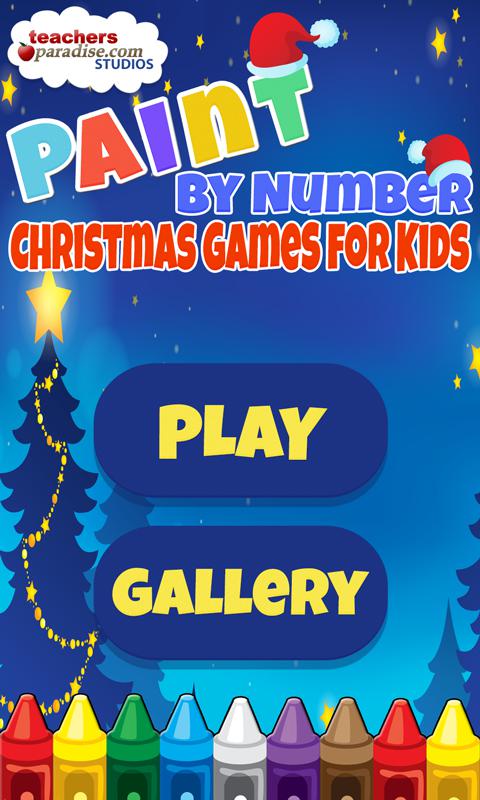 Paint By Number Christmas Game
