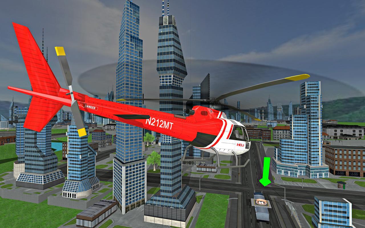 Futuristic Helicopter Rescue Simulator Flying_截图_2