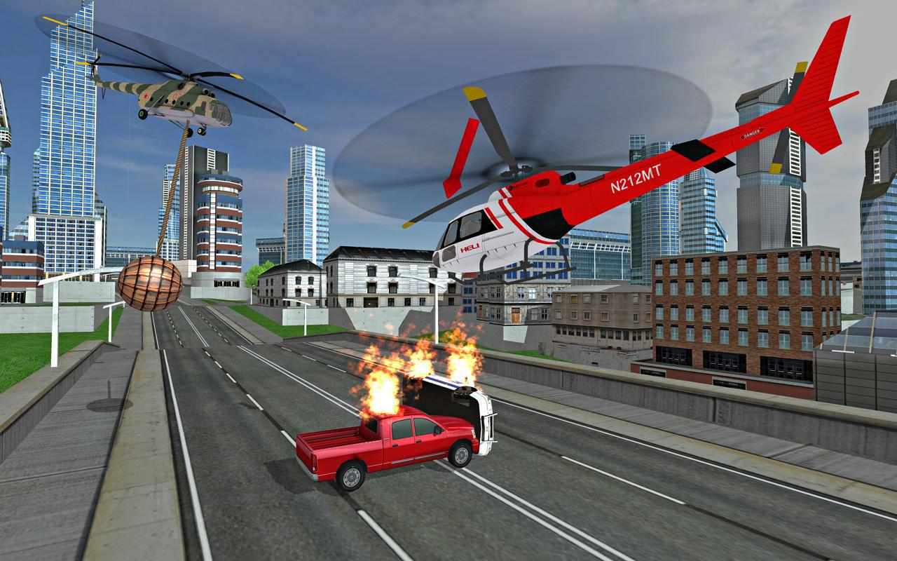 Futuristic Helicopter Rescue Simulator Flying_截图_4
