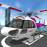 Futuristic Helicopter Rescue Simulator Flying