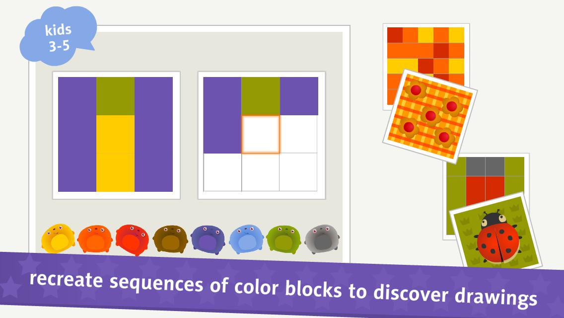 Domi Domi Blocks: pattern color fill for toddlers