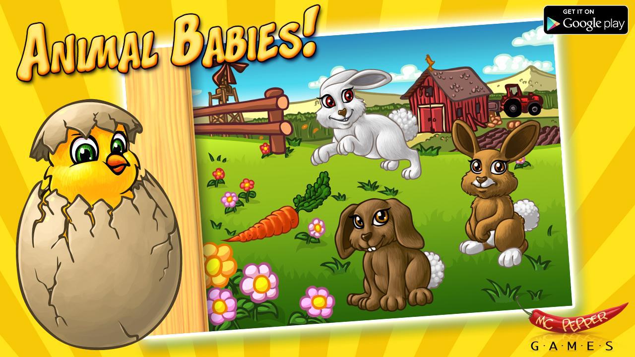 Animal Babies - The best animals puzzle for kids_截图_3