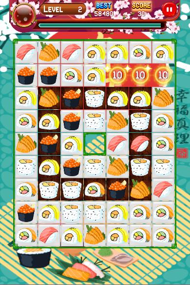 Sushi Match 3_截图_3
