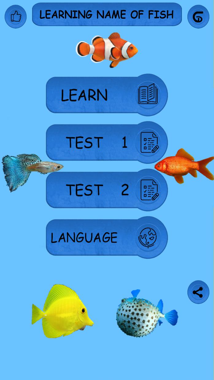 Learning Name Of Fishes