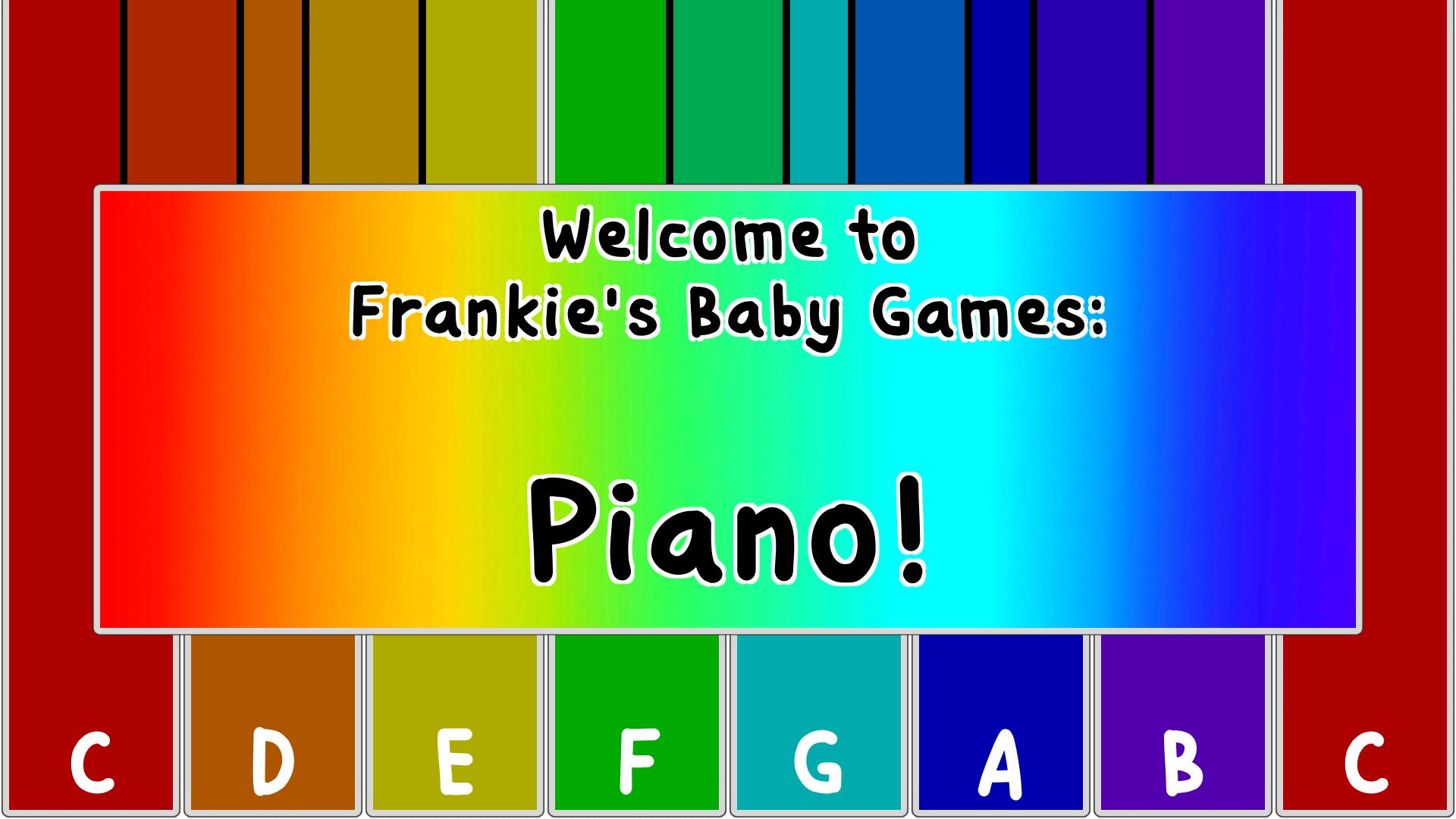 Frankie's Baby Games: Piano!