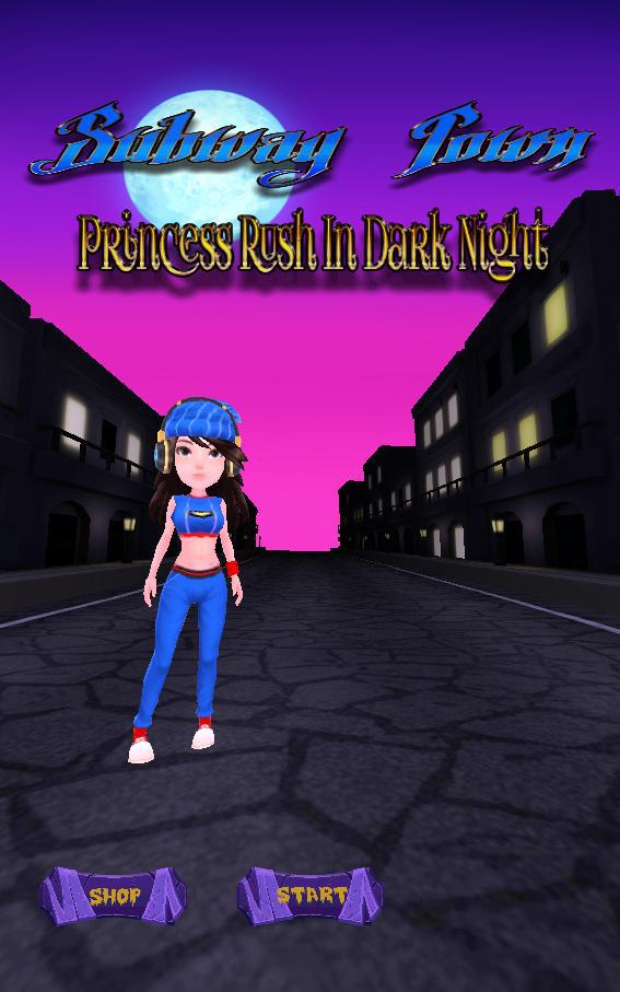 Subway Town: Princess Rush in Dark Night