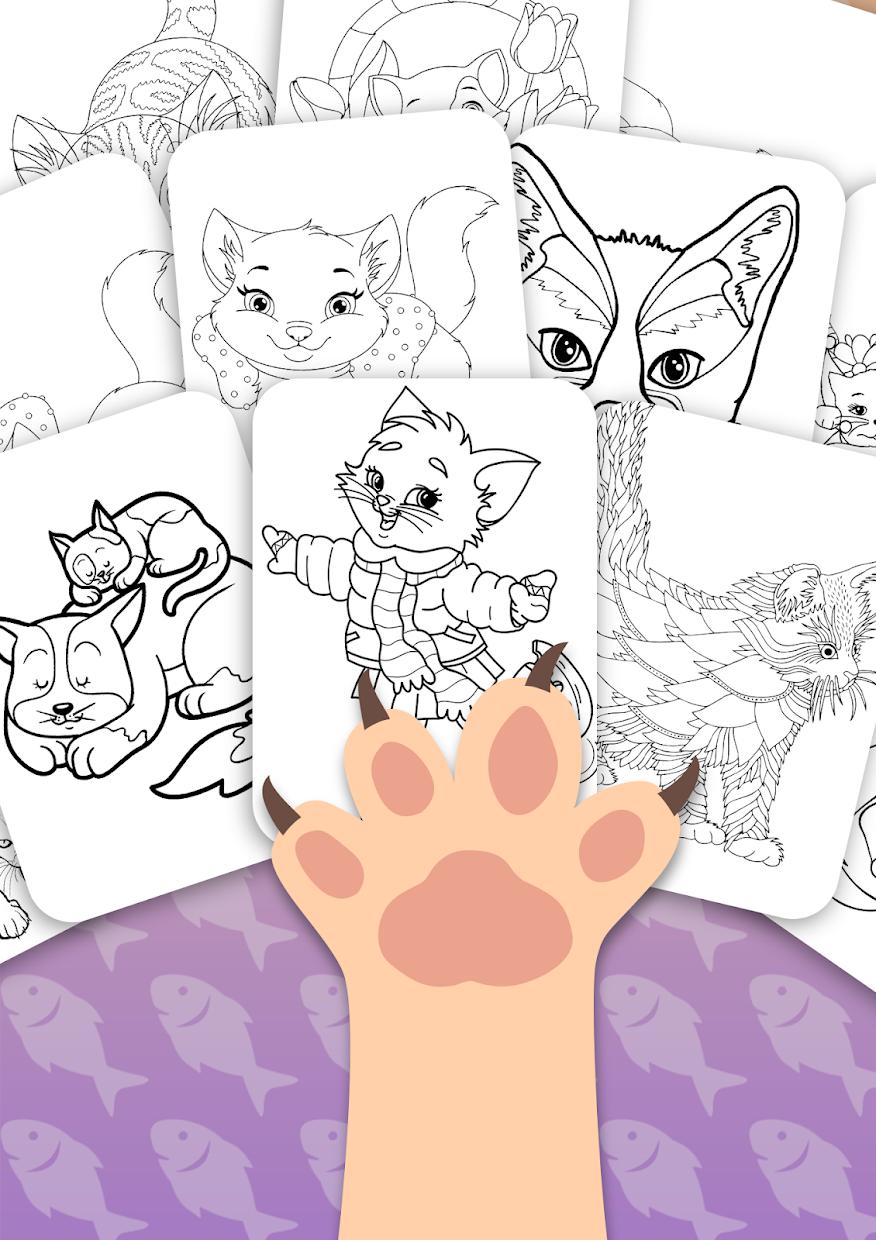 Cat Coloring Pages Game_截图_2