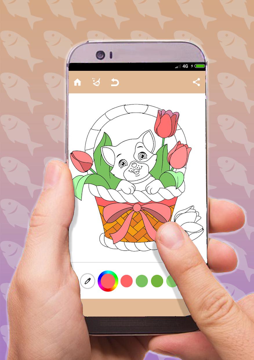 Cat Coloring Pages Game_截图_3