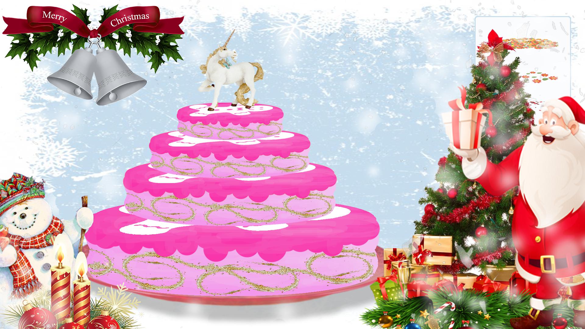 Yummy Merry Christmas Party Cake - Girls Games